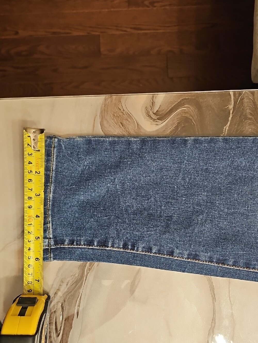 Levi's - Women's Slim Distressed Blue Jeans - Picture 5 of 9